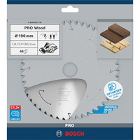 Bosch 2 608 837 710 rundsavklinge 19 cm 1 stk Træ, 19 cm, 3 cm, 1,1 mm, 7900 rpm, 1,6 mm