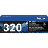Brother TN-320BK tonerpatron 1 stk Original Sort Sort, 2500 Sider, Sort, 1 stk, Detail