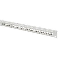 Digitus Modulært patchpanel, 24-porte, ubelagt, rackmontering, Patch Panel grå