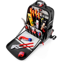 KNIPEX Værktøjsrygsæk Modular X18 Sanitær, Værktøjssæt Sort