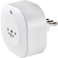 Shelly Plus Plug IT, Switched stikkontakt Hvid