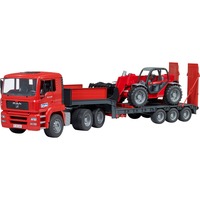 bruder MAN TGA lavtlænder med Manitou teleskoplæsser MLT 633, Model køretøj 