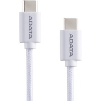 ADATA CACC-100PN-WH USB-kabel USB 2.0 1 m USB C Hvid Hvid, 1 m, USB C, USB C, USB 2.0, Hvid