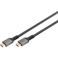 Digitus HDMI Ultra High Speed tilslutningskabel, med Ethernet, UHD 8K Sort/grå
