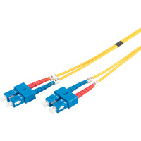 Digitus LWL patchkabel, duplex, SC > SC stik, singlemode OS2 Gul