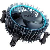 Intel® Laminar RM1 Processor Ventilator Sort, Blå, CPU køler Ventilator, 600 rpm, 3150 rpm, 29 dB, Sort, Blå