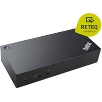 Lenovo 03X7194 dockingstation Ledningsført USB 3.2 Gen 1 (3.1 Gen 1) Type-C Sort, Docking station Sort, Ledningsført, USB 3.2 Gen 1 (3.1 Gen 1) Type-C, 3,5 mm, 10,100,1000 Mbit/s, Sort