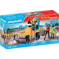 PLAYMOBIL Action Heroes Vejbyggeri, Bygge legetøj 