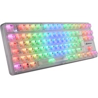 Sharkoon Crystal Shark, Gaming-tastatur Hvid, DE-layout, KTT