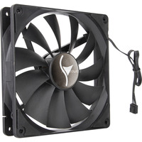 Sharkoon Kabinetsblæser SF1425P 140x140mm, Sag fan Sort, Bulk
