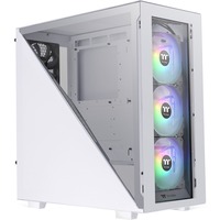 Thermaltake Divider 300 TG Snow Midi Tower Hvid, Towerkabinet Hvid, Midi Tower, PC, Hvid, ATX, micro ATX, Mini-ITX, SPCC, Flere