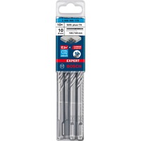 Bosch Expert SDS plus-7X Hammer drill bit 10 stk, Boremaskine Borehammer, Hammer drill bit, 1 cm, 165 mm, Beton, Sten, 10 cm