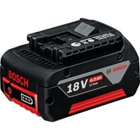 Bosch GBA 18 V 4.0 Ah Batteri Sort/Rød, Batteri, Lithium-Ion (Li-Ion), 4 At, 18 V, Sort, 1 stk