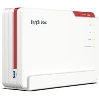 FRITZ! 5690 Pro Trådløse Routere, Fiberoptisk router Box 5690 Pro, Wi-Fi 7 (802.11be), Tri-band (2,4 GHz / 5 GHz / 5 GHz), Ethernet LAN, Hvid, Bordplade router