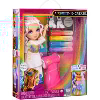 MGA Entertainment Rainbow High Air Brush & Create Fashion Dolls - Purple Eyes, Dukke Rainbow High Air Brush & Create Fashion Dolls - Purple Eyes, Mode dukke, Hunstik, 4 År, Dreng/Pige, Flerfarvet
