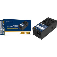 SilverStone TX400x Gold, PC strømforsyning Sort