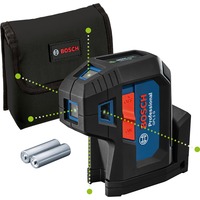 Bosch GPL 5 G Punktniveau 30 m 500-540 nm (< 10mW), Punkt laser Blå/Sort, 30 m, 0,35 mm/m, 4°, 4 sek./side, 500-540 nm (< 10mW), Punktniveau