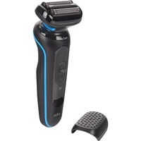 Braun Series 5 52-B1000s Folie shaver Sort Sort/Blå, Folie shaver, Sort, Knapper, Intensiv, Normal, Batteri, Lithium-Ion (Li-Ion)