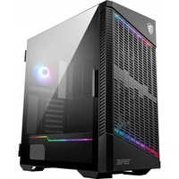 MSI MPG Velox 100P AIRFLOW Midi Tower Sort, Towerkabinet Sort, Midi Tower, PC, Sort, ATX, Spil, 3x 120 mm