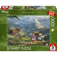 Schmidt Spiele Thomas Kinkade Studios: Disney - Mickey & Minnie i Alperne, Puslespil 