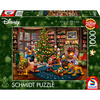 Schmidt Spiele Thomas Kinkade Studios: Disney - Mickey & Minnie pynter træet, Puslespil 