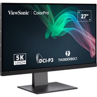 ViewSonic VP2788-5K computerskærm 68,6 cm (27") 5120 x 2880 pixel 5K Ultra HD LED Sort, LED-skærm Sort, 68,6 cm (27"), 5120 x 2880 pixel, 5K Ultra HD, LED, 5 ms, Sort