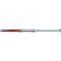 fischer Langskaftdowel DuoXpand 10x100 T, Dyvel Lys grå/Rød