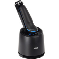 Braun Series 5 52-B7000cc Folie shaver Trimmer Sort Sort/Blå, Folie shaver, Sort, EasyClean, Knapper, LED, Batteri