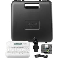 Brother PT-D410VP etiketprinter ZINK (Zero-Ink) 180 x 180 dpi Ledningsført TZe QWERTY, Etiketteringsmaskine Hvid, QWERTY, TZe, ZINK (Zero-Ink), 180 x 180 dpi, Ledningsført, Hvid