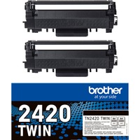 Brother TN-2420TWIN tonerpatron 2 stk Original 3000 Sider, 2 stk
