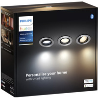 Philips Hue White Ambiance Milliskin indbygningsspot 3-pak, LED lys Sølv
