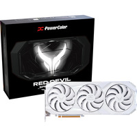 PowerColor RX9070XT 16G-E/OC/WHITE, Grafikkort Hvid