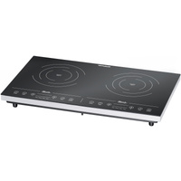 Rommelsbacher CT 3410/IN kogeplade Sort, Hvid Bordplade Zone induktionskogeplade 2 zone(s), Varmeplade Sort/Sølv, Sort, Hvid, Bordplade, Zone induktionskogeplade, Keramisk, 2 zone(s), 1400 W