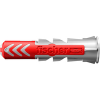 fischer Rawlplug DuoPower 10x50, Dyvel Lys grå/Rød