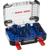 Bosch 2 608 900 446 hulsav Boremaskine 6 stk Sæt, Boremaskine, Mursten, Metal, Plast, Blød keramisk vægsten, Rustfrit stål, Træ, Blå, Rød, 6 cm, 22,25,35,40,51,68 mm