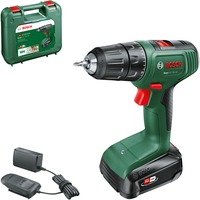 Bosch EasyDrill 18V-40 1630 rpm Nøglefri 1,3 kg Sort, Grøn, Bore-/ skruemaskine Grøn/Sort, Pistolgreb boremaskine, Nøglefri, Børstefri, Sort, Grøn, 1,3 cm, 1630 rpm