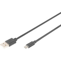 Digitus USB 2.0 tilslutningskabel USB-A (stik) > Micro-USB (stik) Sort