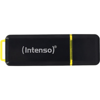 Intenso High Speed Line USB-nøgle 256 GB USB Type-A 3.2 Gen 1 (3.1 Gen 1) Sort, Gul, USB-stik Sort/Gul, 256 GB, USB Type-A, 3.2 Gen 1 (3.1 Gen 1), 250 MB/s, Hætte, Sort, Gul