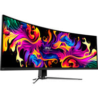 MSI MPG 491CQPDE QD-OLED Generalüberholt, Gaming Skærm Sort