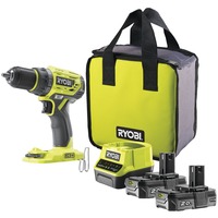 Ryobi R18DD7-220S, Bore-/ skruemaskine Grøn/Sort