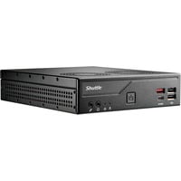 Shuttle Slim PC DH810 1,35 L størrelse PC Sort LGA 1851 (Socket V1), Barebone Sort, 1,35 L størrelse PC, Mini PC barebone, LGA 1851 (Socket V1), DDR5-SDRAM, M.2, PCI Express, SATA, 120 W