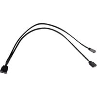 Alphacool Y-kabel splitter aRGB 3-pin til 2x 3-pin, 30 cm Sort