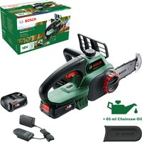 Bosch UniversalChain 18 Sort, Grøn, Motorsav Grøn/Sort, 20 cm, 13,5 cm, 4,5 m/s, Sort, Grøn, 0,08 L, Batteri
