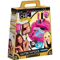 Clementoni Crazy Chic Midlertidige Tatovering Kits, Klippe og klistre Flerfarvet, 6 År, Blå, Grøn, Sølv, 55 mm, 230 mm, 250 mm