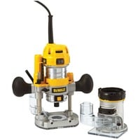 DEWALT D26204K Sølv, Gul 27000 rpm 900 W, Router Gul/Sølv, Sølv, Gul, 27000 rpm, 6,8 (5/16"), 16000 rpm, 5,5 cm, 7 m/s²