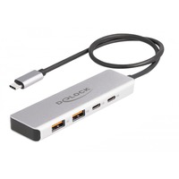 DeLOCK 64230, USB hub grå