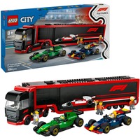 LEGO City F1®-lastbil med RB20 og AMR24 F1®-biler, Bygge legetøj Byggesæt, 8 År, Plast, 1086 stk, 1,76 kg