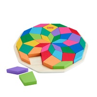 Mattel Fisher-Price-Mandalapuslespil af træ 41 stk, Andet, 3 År