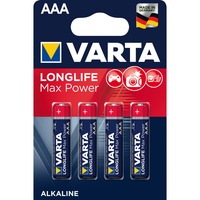 Varta -4703/4B Husholdningsbatterier Engangsbatteri, AAA, Alkaline, 1,5 V, 4 stk, Guld, Rød