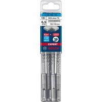 Bosch Expert SDS plus-7X Hammer drill bit 10 stk, Boremaskine Borehammer, Hammer drill bit, 6,5 mm, 165 mm, Beton, Sten, 10 cm